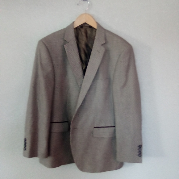 Men's Classic Gray Blazer 100% Luxury Wool ,( Box BU ) - Picture 1 of 4